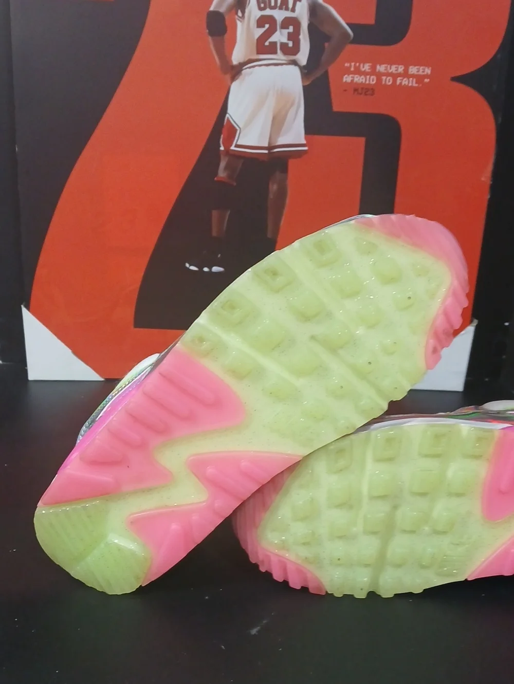 Nike Air Max '90 LX 'Daisy Leopard Iridescent' Womens Size-7 ,LIKE NEW!